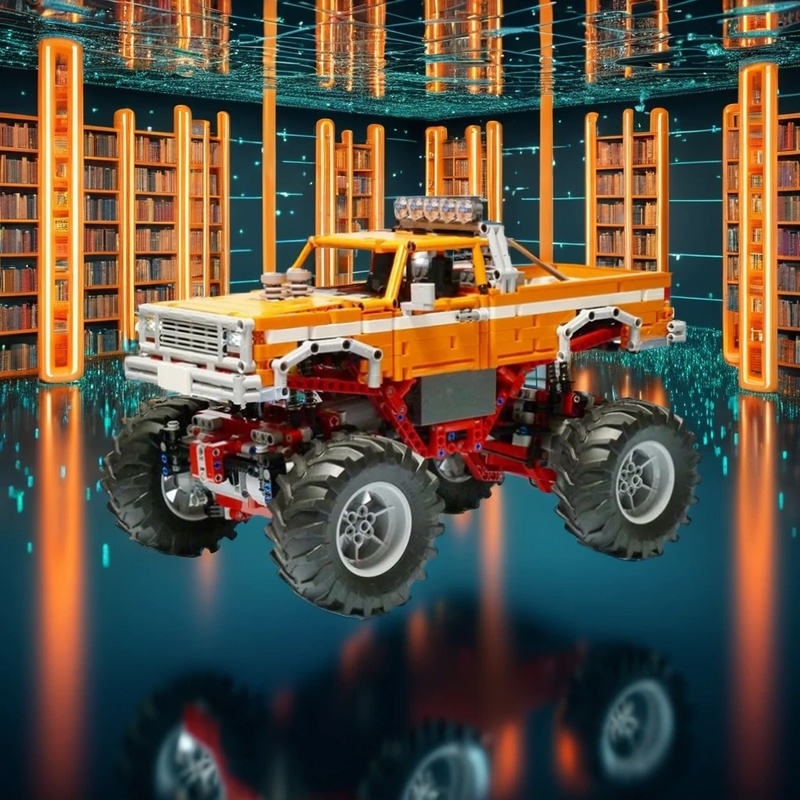 Vintage Collectible Trucks - 1683 pièces MOC Technic, modèle de