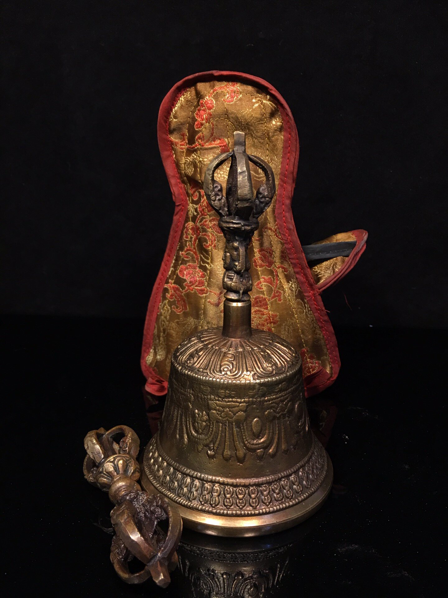 Vintage Collectible Bells - Ensemble Cloche Vajra et Dorje en