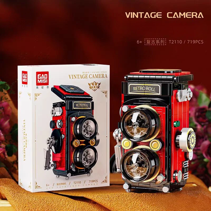 Collectible Vintage Cameras - 719 pièces Modèle de construction DIY