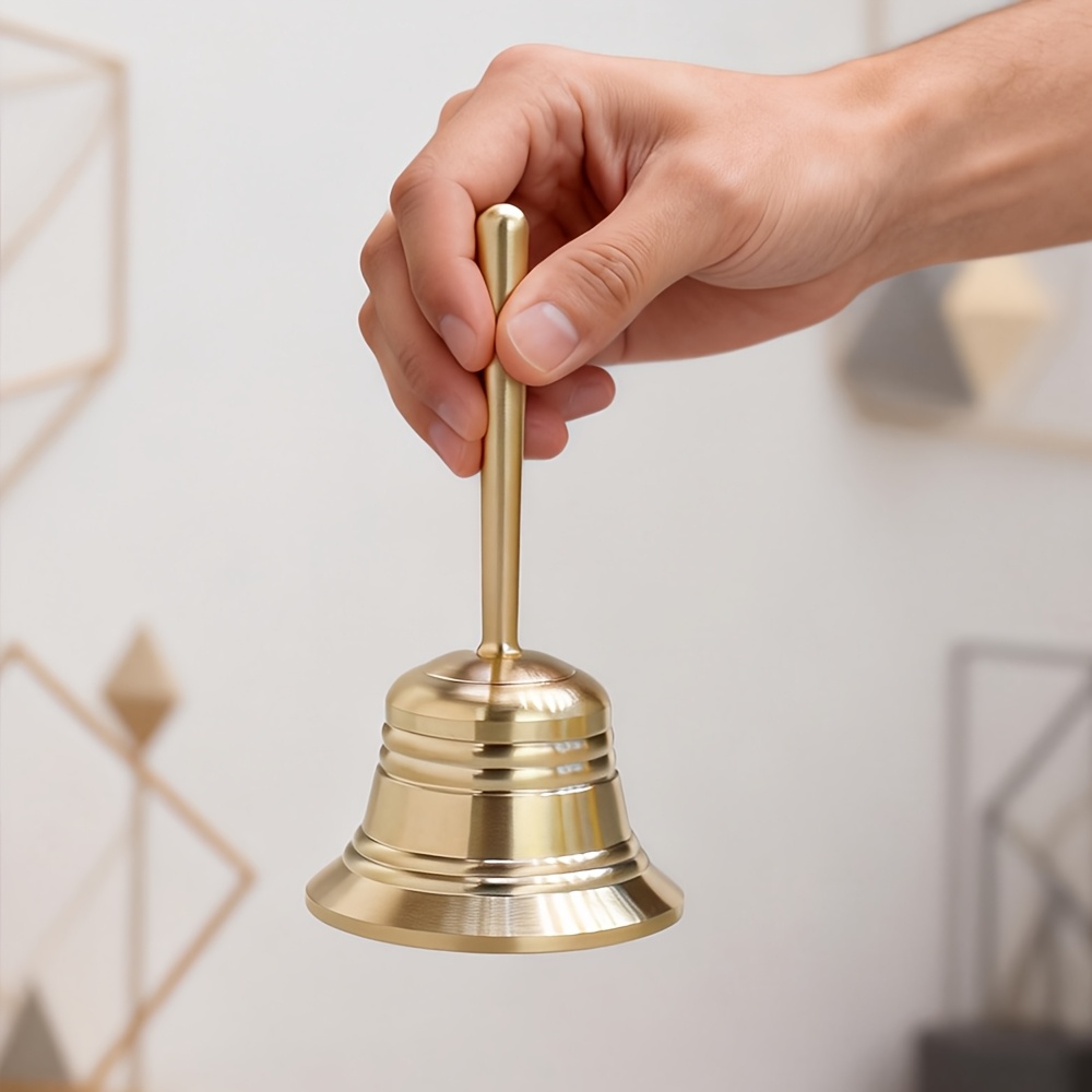Vintage Collectible Bells - Cloche à manivelle en laiton, ornement