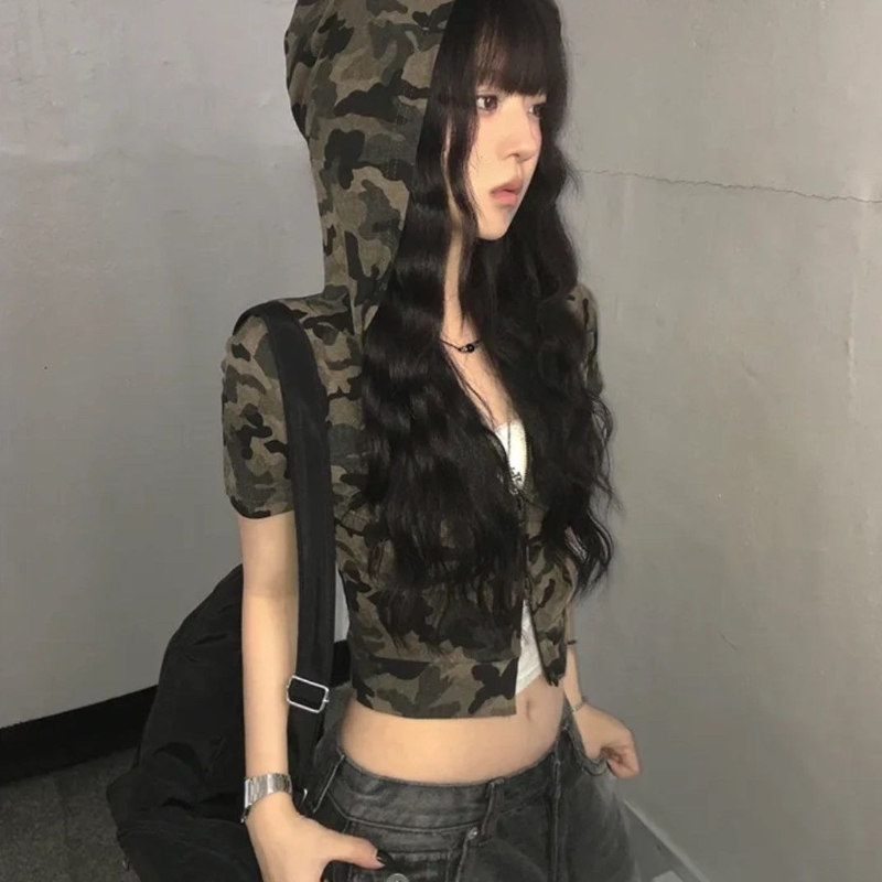 Sweat à capuche zippé camoufla - Vintage Zip Hoodie avis et prix