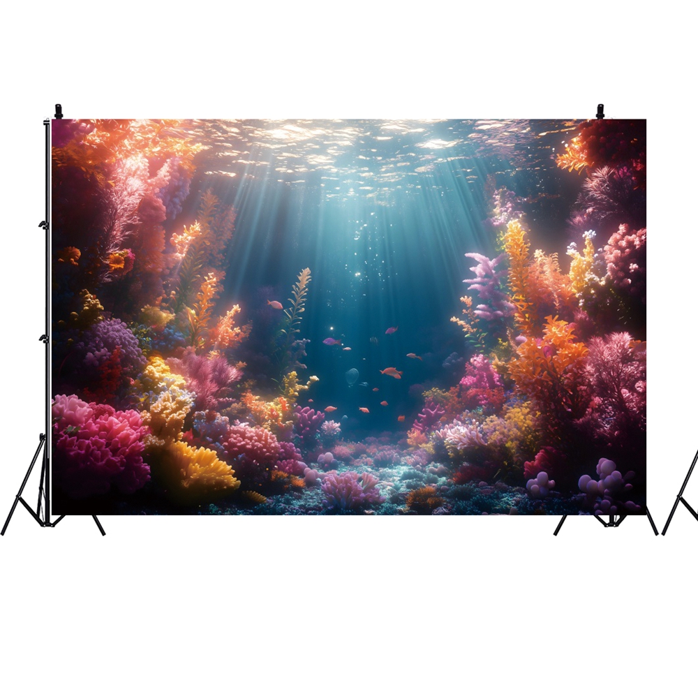 Décor de fond de récif coralli - Photo Develop Tank avis et prix