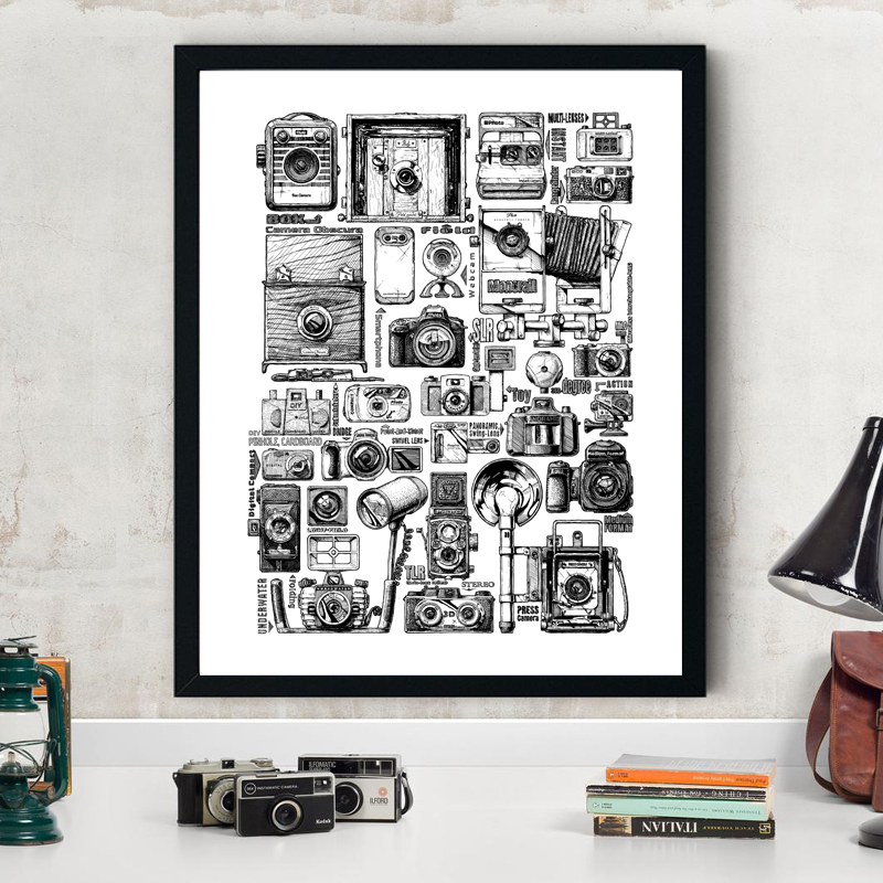 Affiches et impressions encast - Collectible Vintage Cameras avis et prix