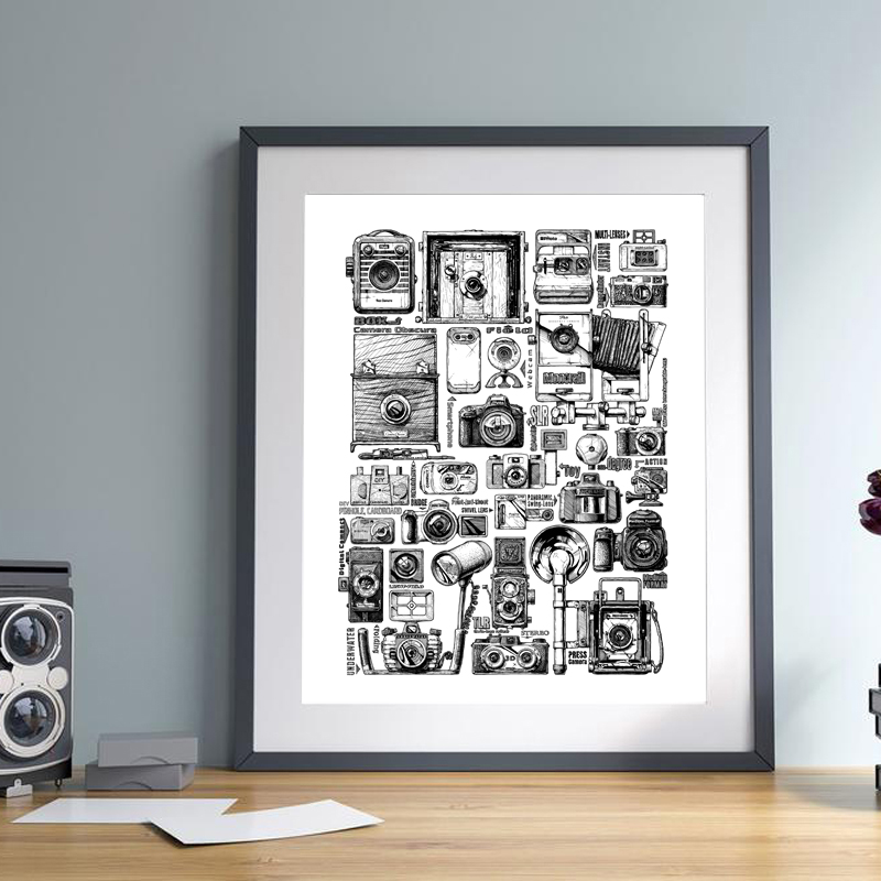 Affiches et impressions encast - Collectible Vintage Cameras avis et prix