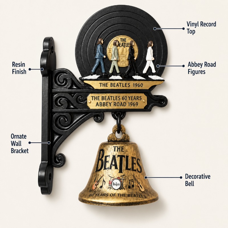 Cloche murale The Beatles Abbe - Vintage Collectible Bells avis et prix