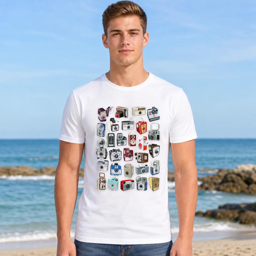 T-shirt graphique pour homme,  - Collectible Vintage Cameras avis et prix