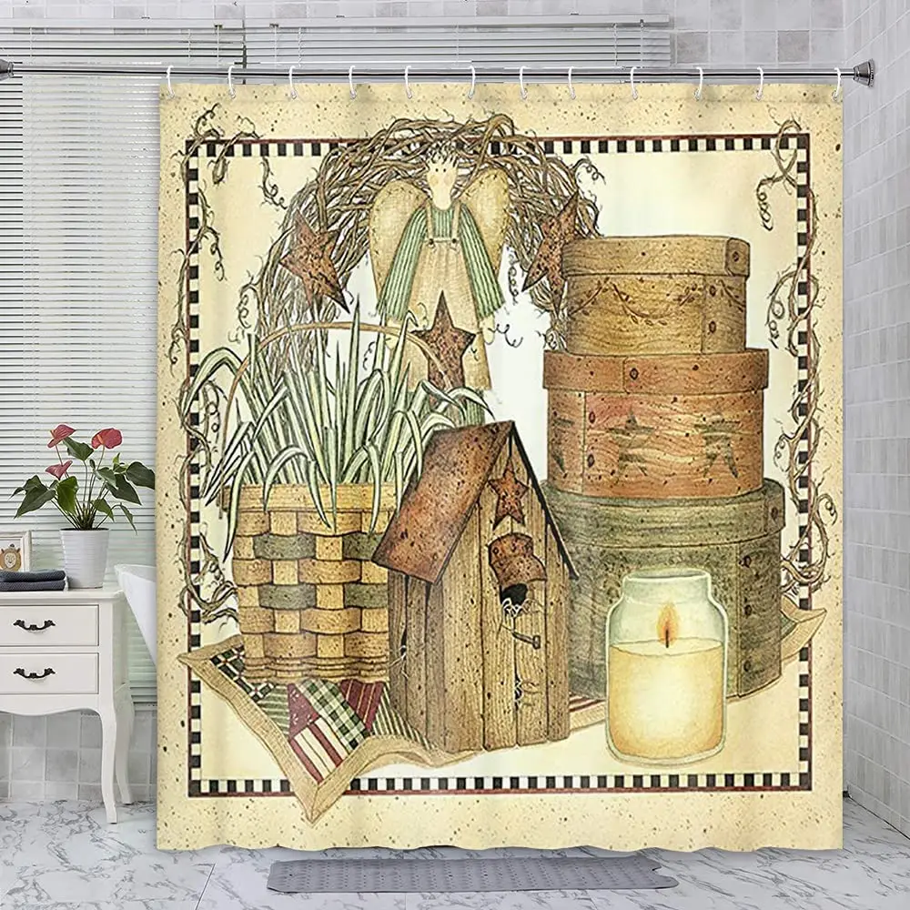 Rideau de douche vintage rusti - Vintage Cartoon Collectible avis et prix