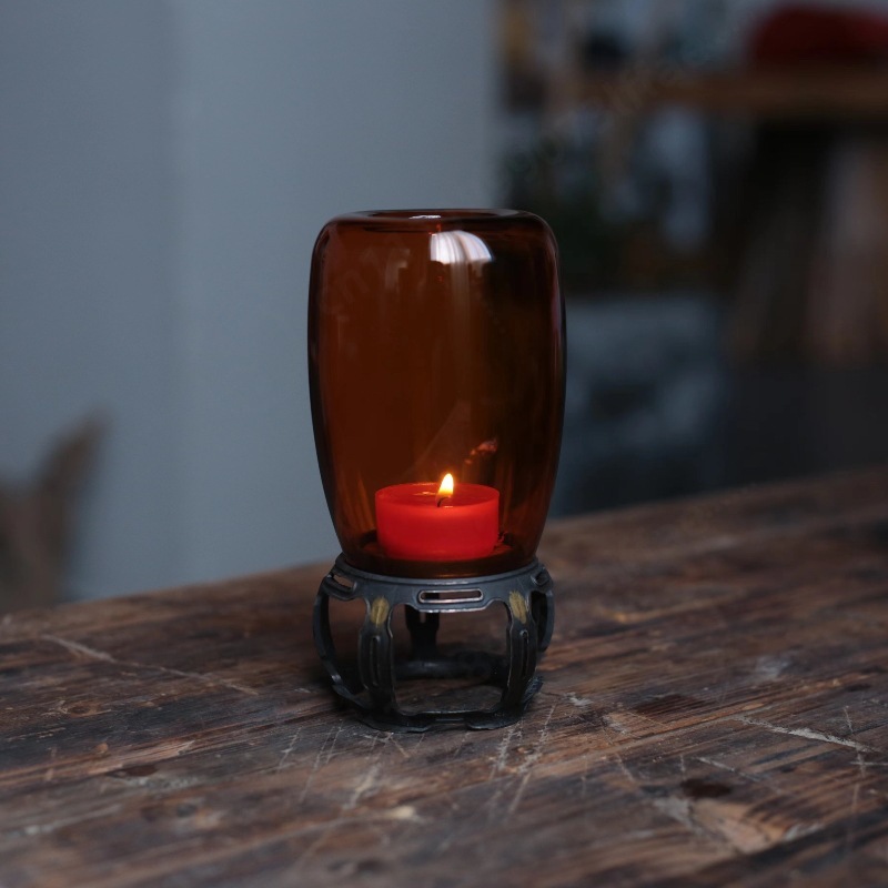 Porte-bougie en verre vintage, - Collectible Vintage Lamps avis et prix