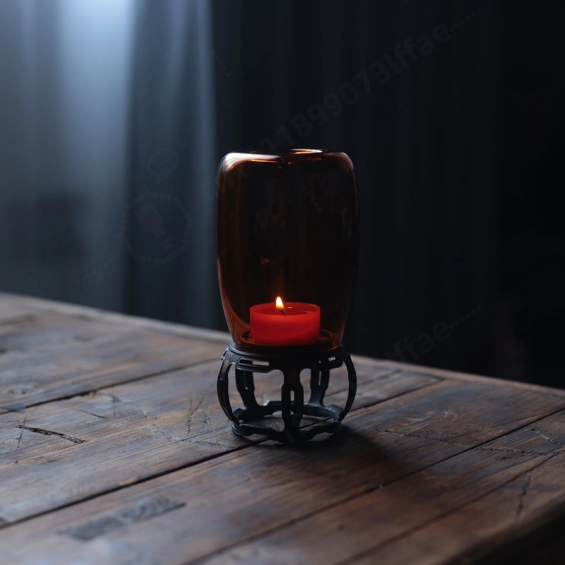 Porte-bougie en verre vintage, - Collectible Vintage Lamps avis et prix